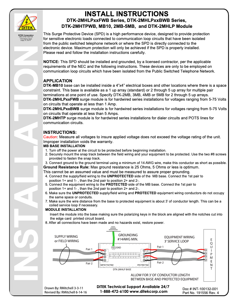 Imagen de la primera página del manual del dispositivo DTK-2MB