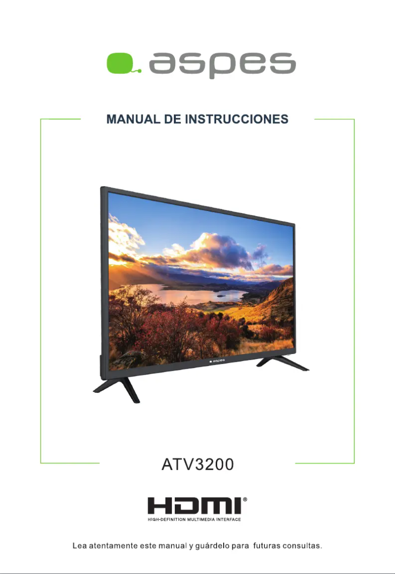 Imagen de la primera página del manual del dispositivo ATV3200
