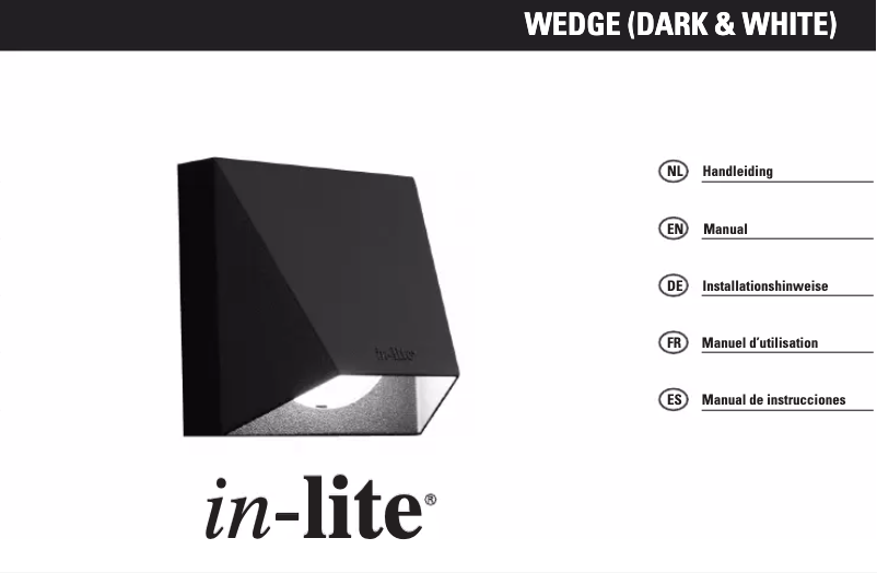 Página 1 del manual Manual de usuario in-lite Wedge