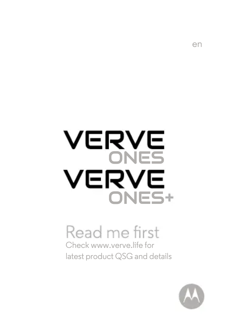 Página nº 1 - Manual de usuario Motorola Verve Ones