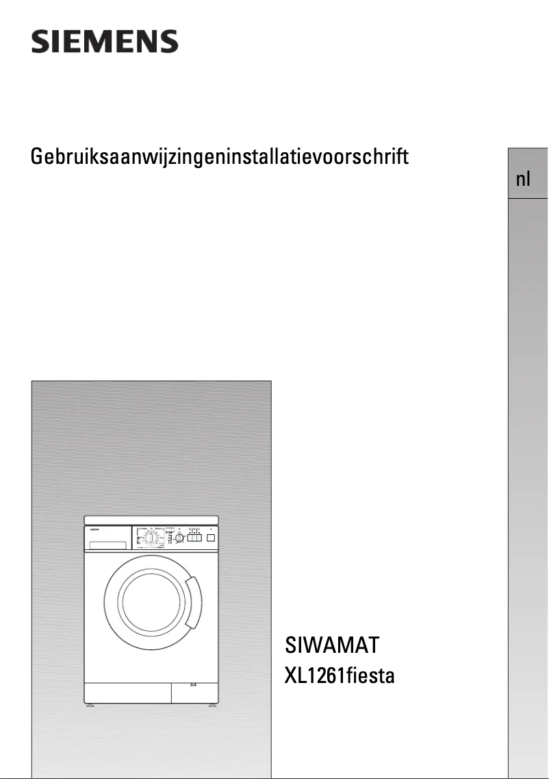 Página 1 del manual Manual de usuario Siemens WXLM1261