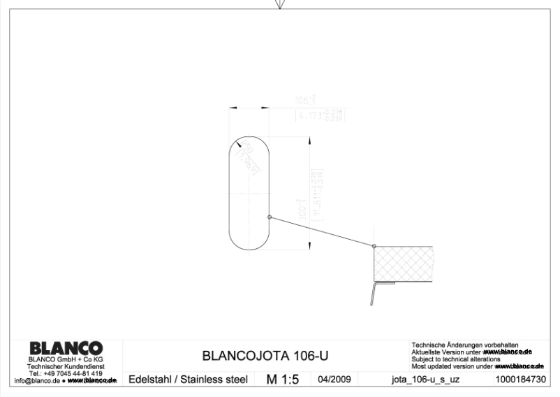 Imagen de la primera página del manual del dispositivo JOTA 106-U