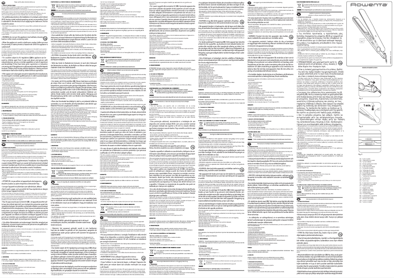 Página 1 del manual Manual de usuario Rowenta Optiliss SF3232