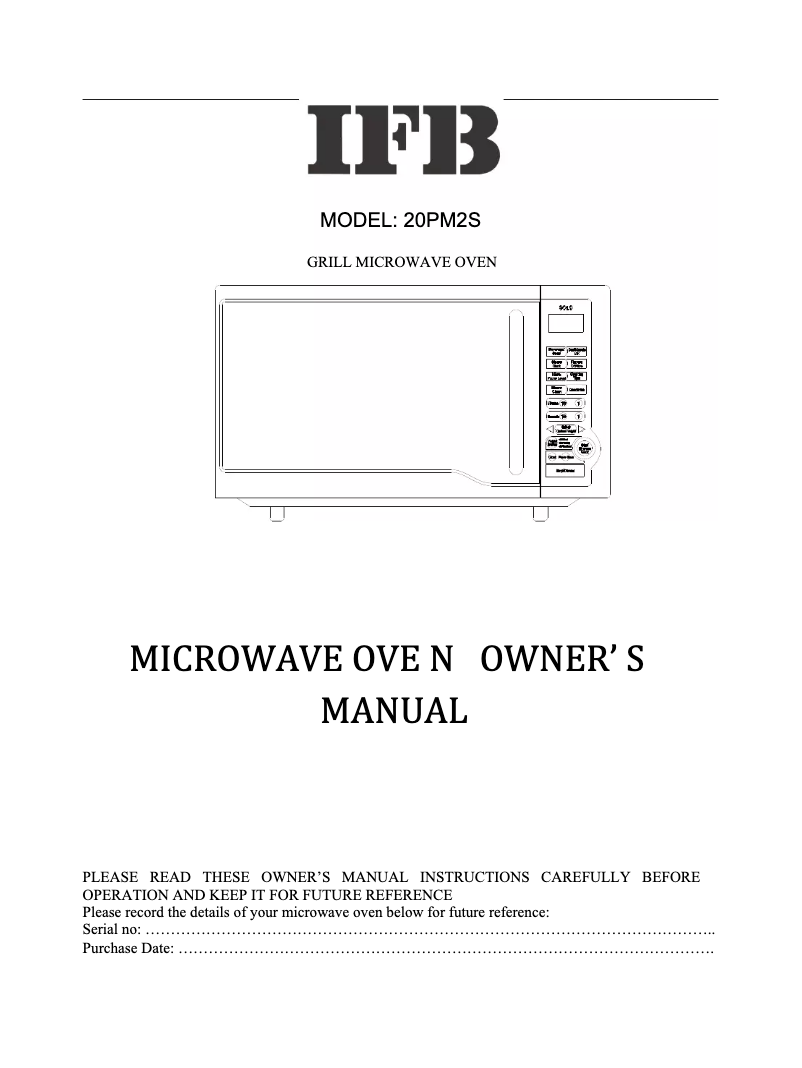 Imagen de la primera página del manual del dispositivo 20PM2S