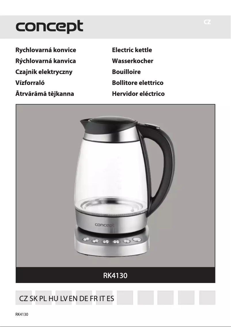 Página 1 del manual Manual de usuario Concept RK4130