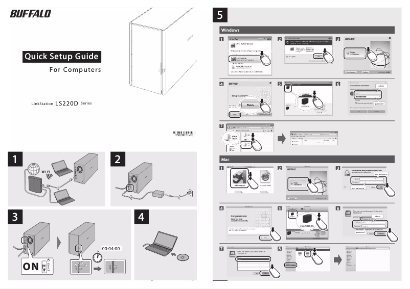 Página 1 del manual Manual de usuario Buffalo LinkStation 220
