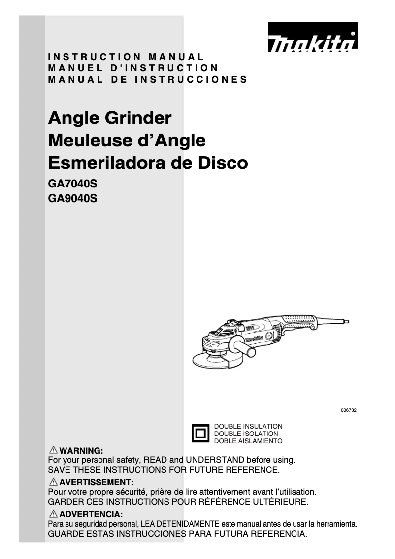 Imagen de la primera página del manual del dispositivo GA7040S