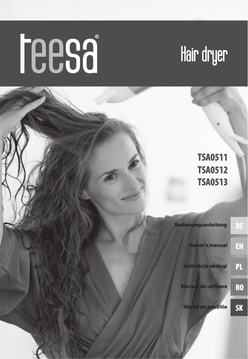 Imagen de la primera página del manual del dispositivo X-Dry 300 TSA0512