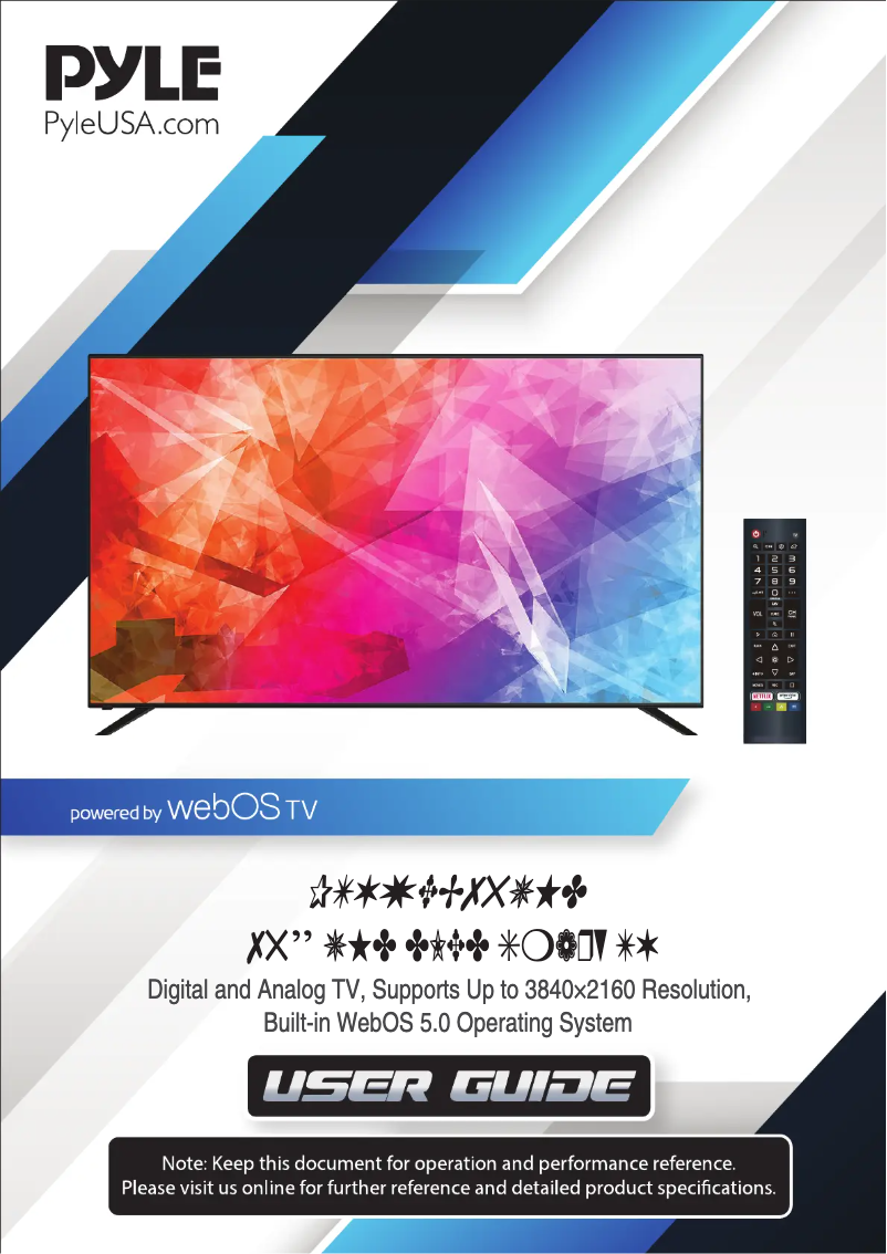 Imagen de la primera página del manual del dispositivo PTVWEB75UHD