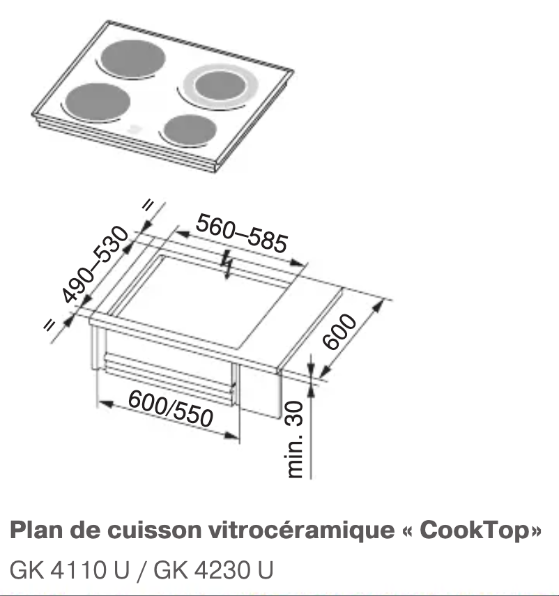 Imagen de la primera página del manual del dispositivo GK 4110