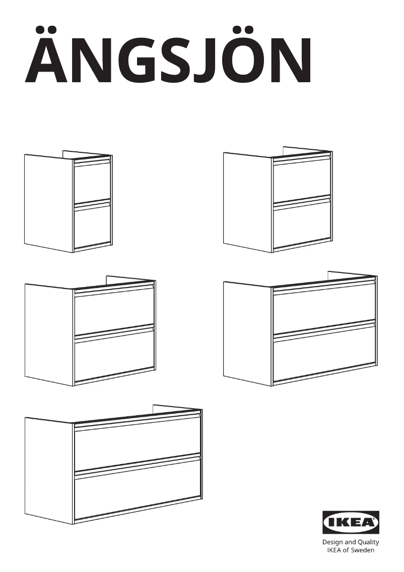 Página 1 del manual Manual de usuario Ikea ÄNGSJÖN 905.350.88