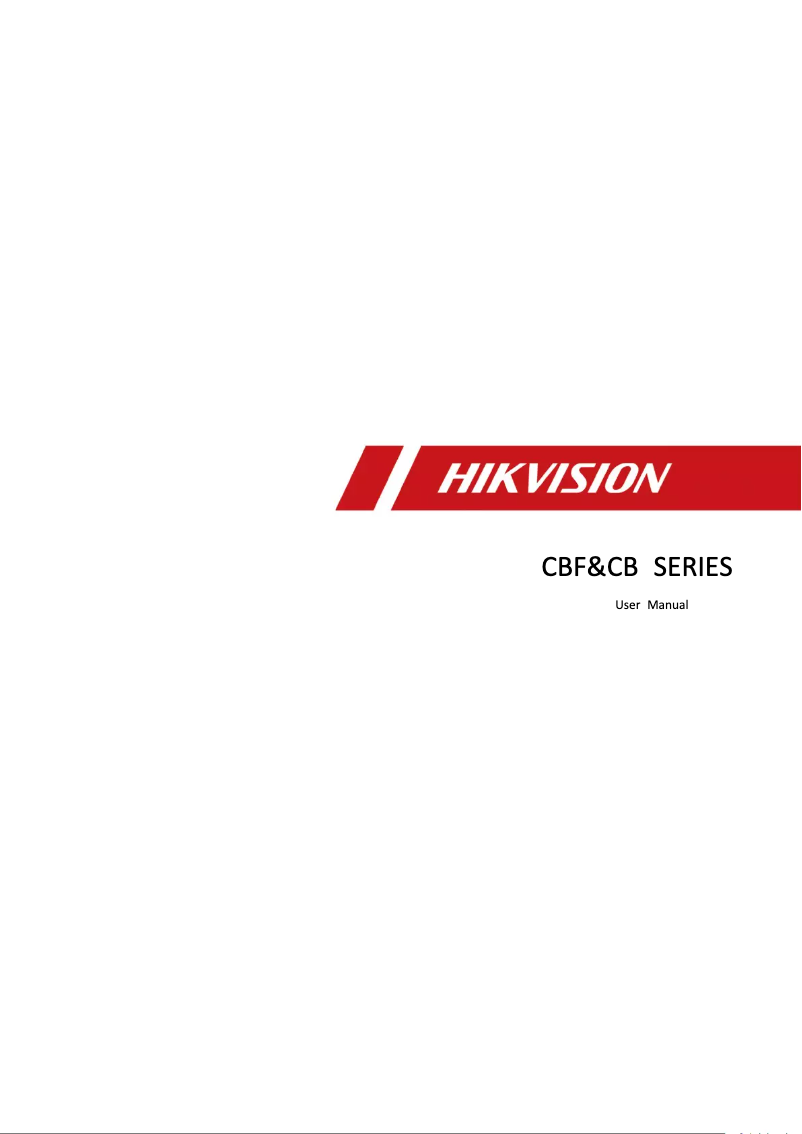 Página nº 1 - Manual de usuario Hikvision DS-D4429RI-CBF