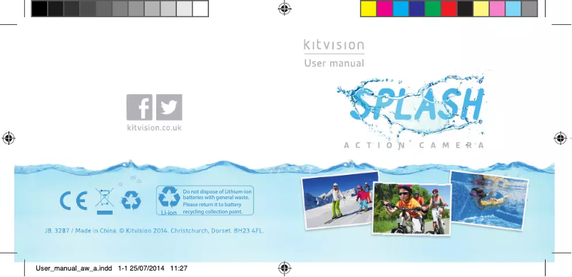 Imagen de la primera página del manual del dispositivo Splash