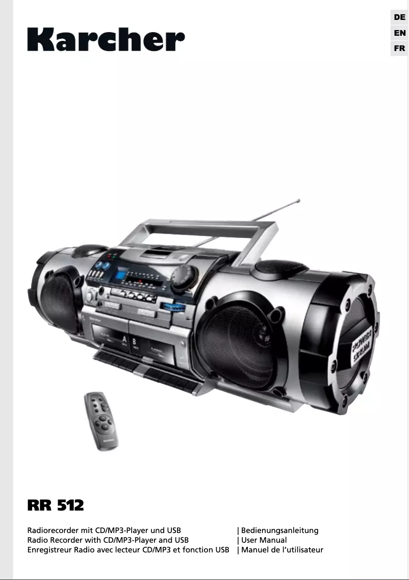 Imagen de la primera página del manual del dispositivo RR 512