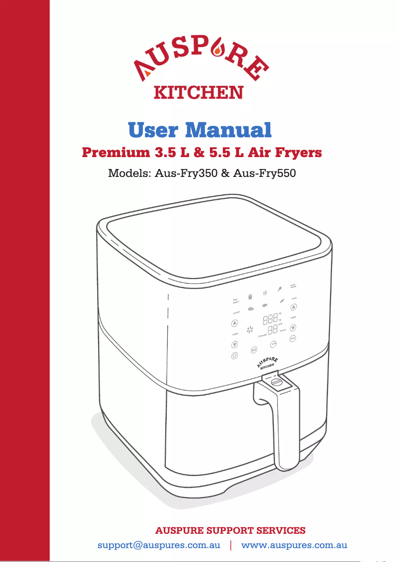 Página 1 del manual Manual de usuario Auspure Aus-Fry550