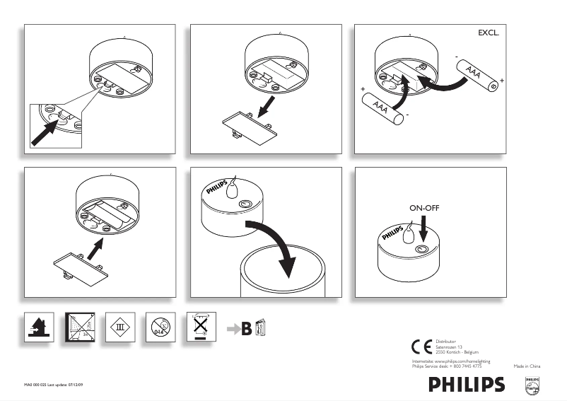 Imagen de la primera página del manual del dispositivo IMAGEO MiniCandle