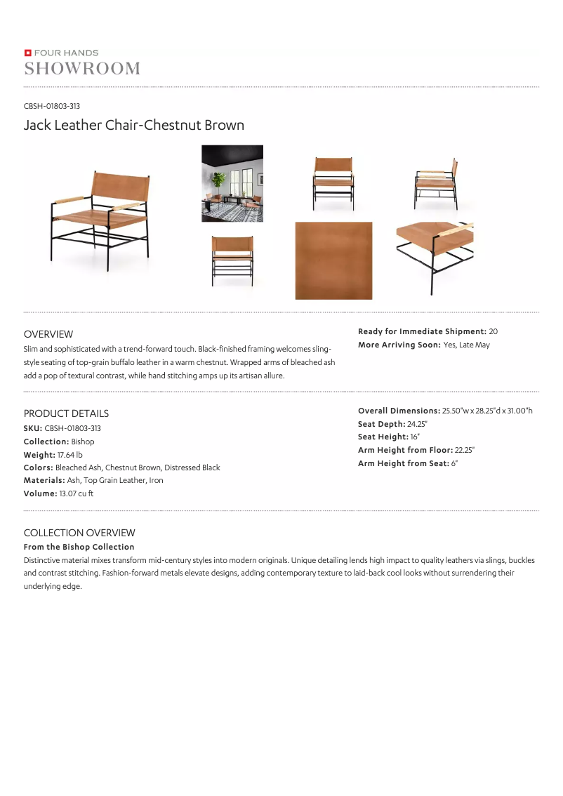 Página 1 del manual Manual de usuario Four Hands CBSH-01803-313