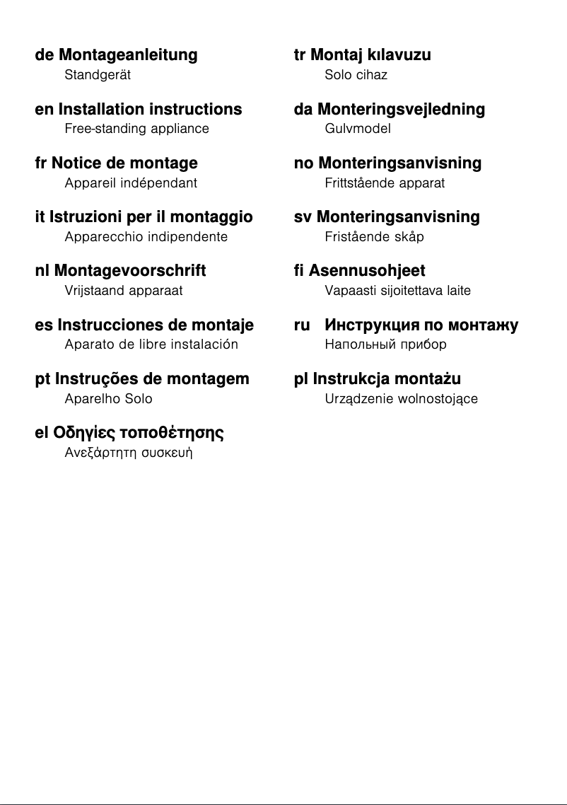 Página nº 1 - Guía de instalación Siemens GS36NBW30G