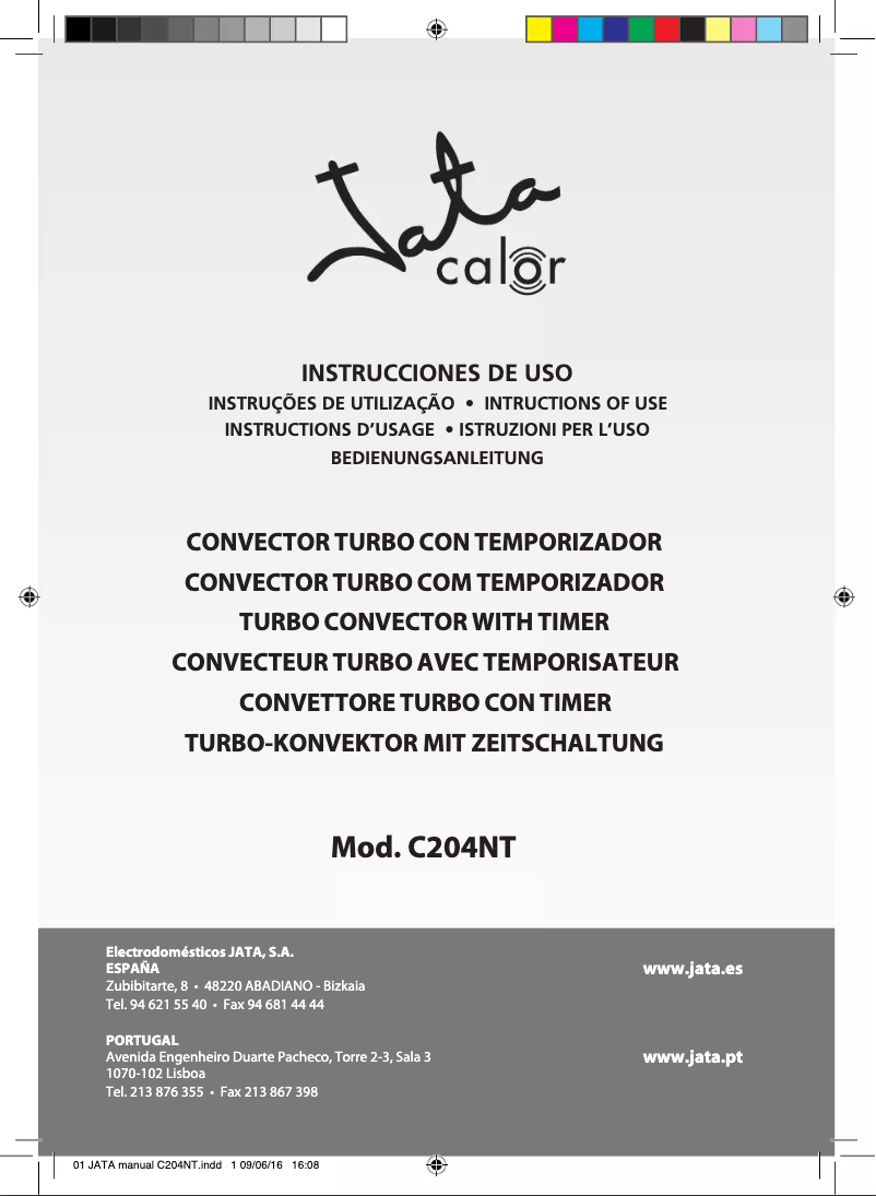 Página 1 del manual Manual de usuario Jata C204NT