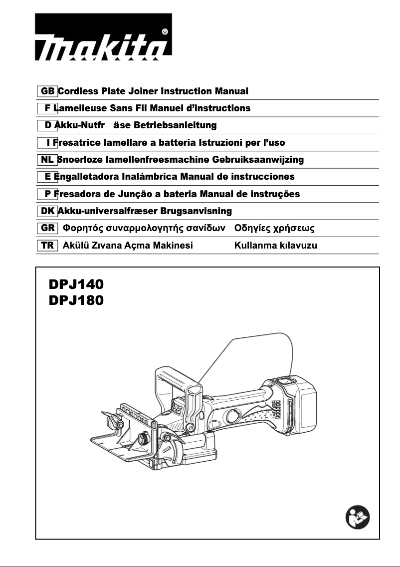 Página 1 del manual Manual de usuario Makita DPJ180RTJ