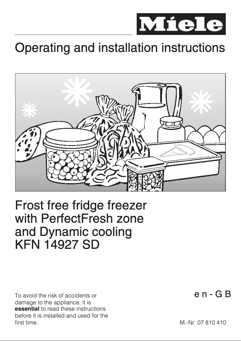 Imagen de la primera página del manual del dispositivo KFN 14927 SD