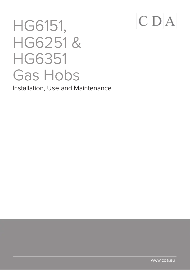 Página 1 del manual Manual de usuario CDA HG6351SS