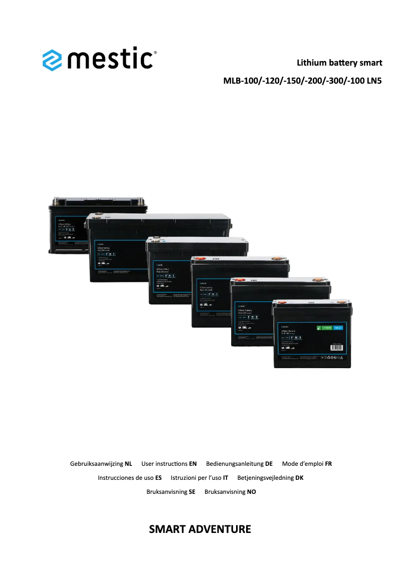 Imagen de la primera página del manual del dispositivo MLB-100
