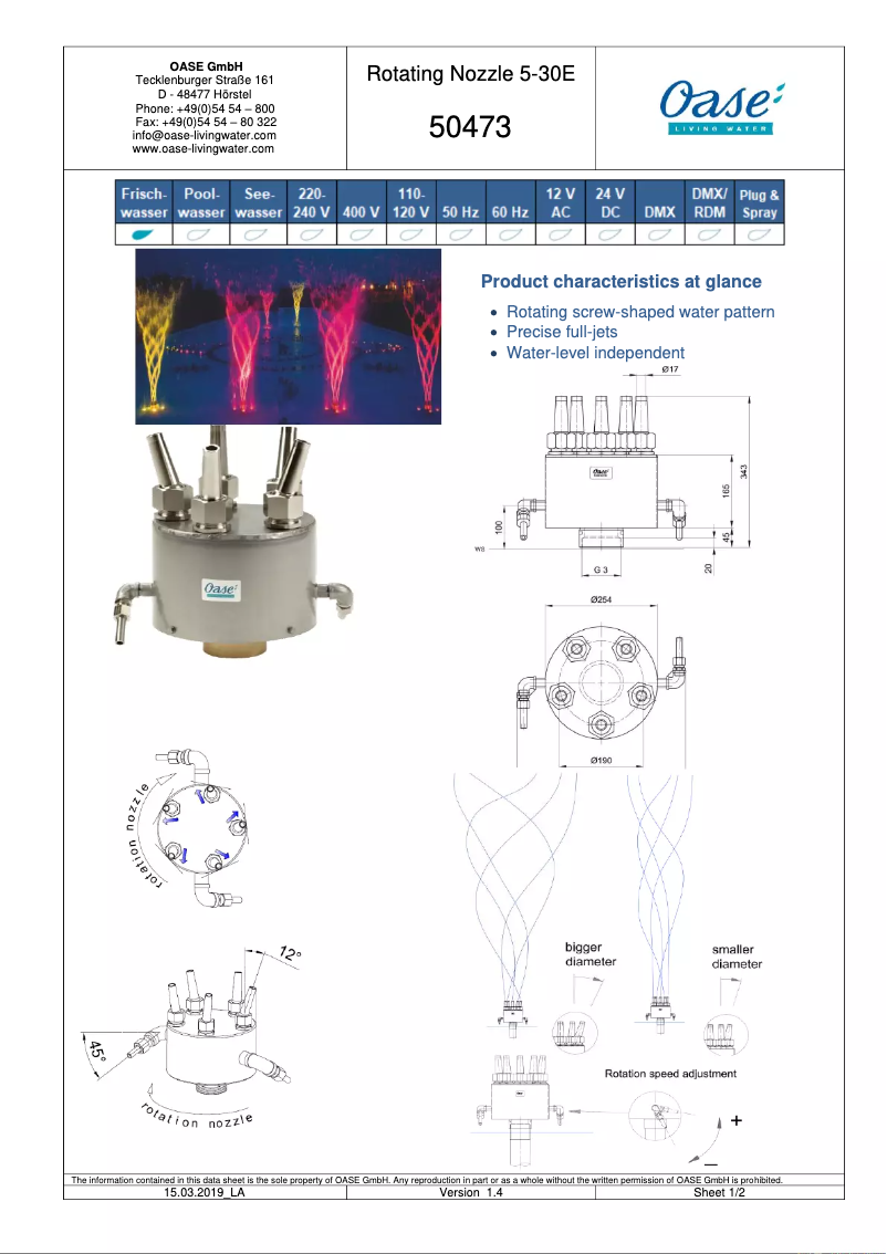 Imagen de la primera página del manual del dispositivo AquaMax Eco Premium 12000
