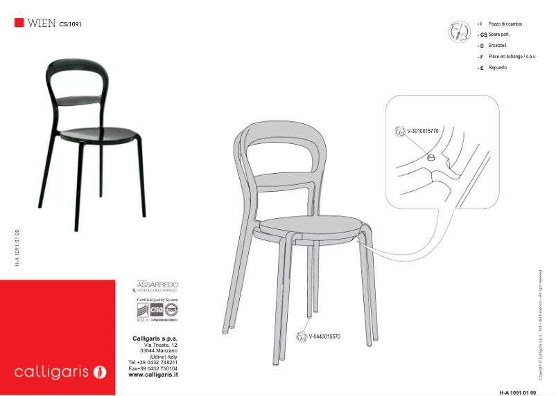 Imagen de la primera página del manual del dispositivo WIEN