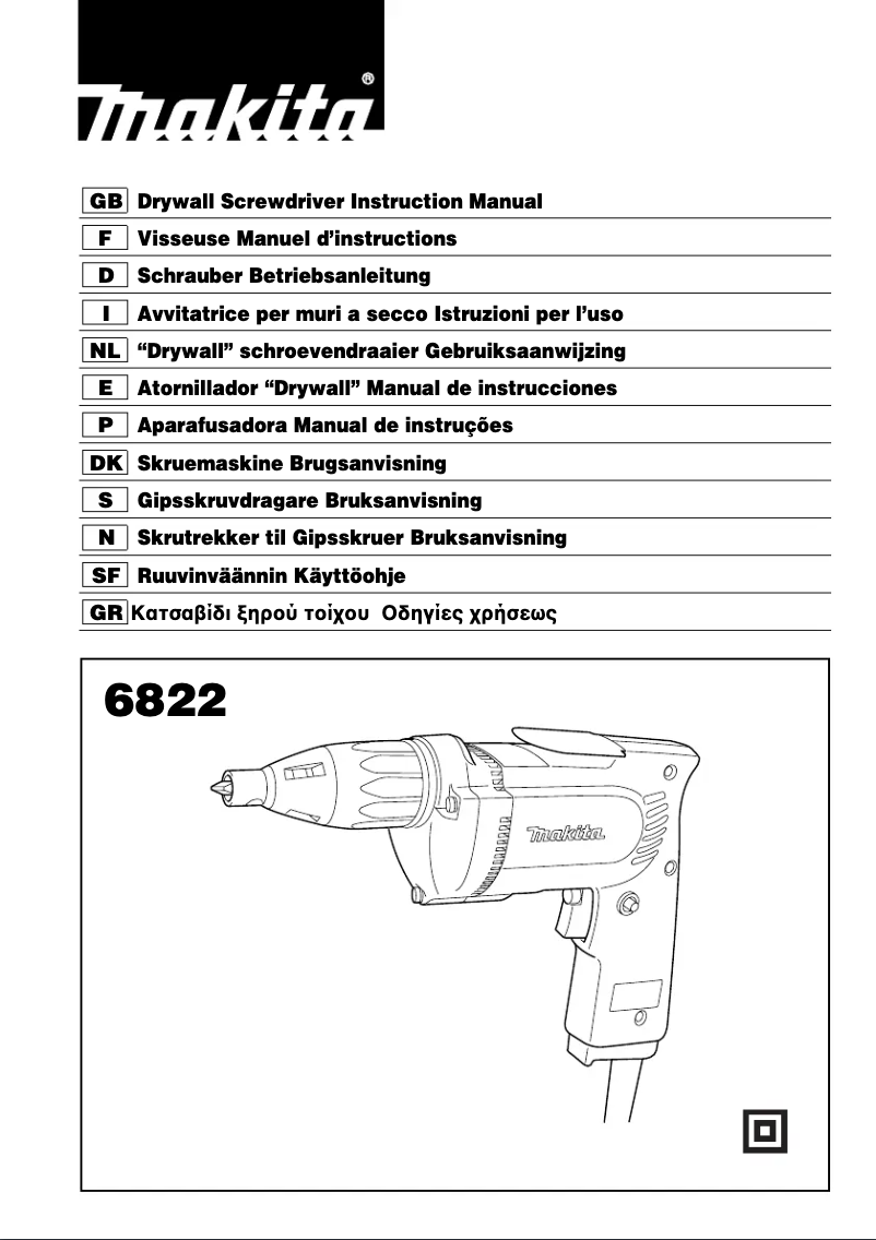Imagen de la primera página del manual del dispositivo 6822