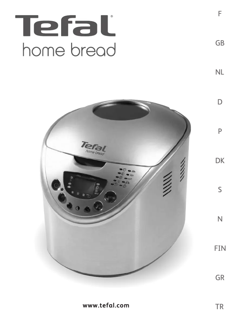 Página 1 del manual Manual de usuario Tefal Home Bread OW3001