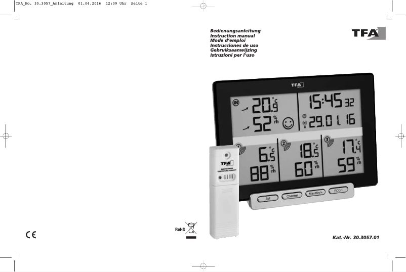 Imagen de la primera página del manual del dispositivo 30.3057.01
