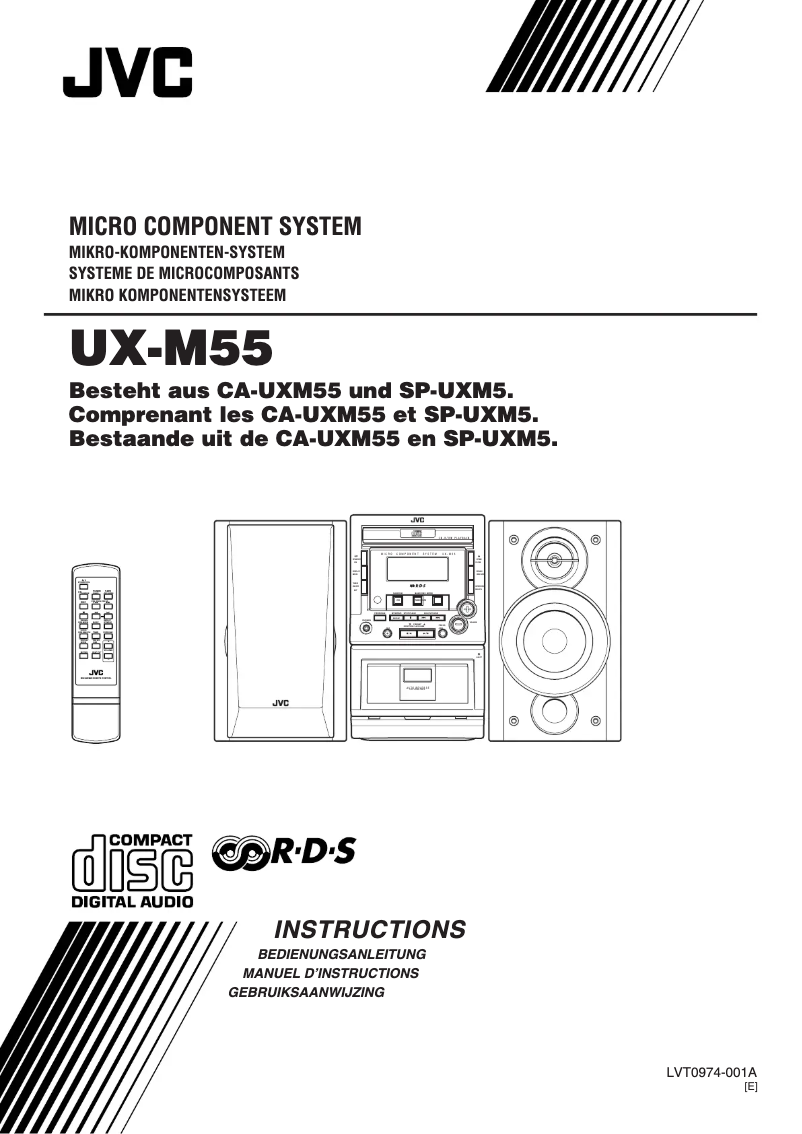Página nº 1 - Manual de usuario JVC UX-M55R