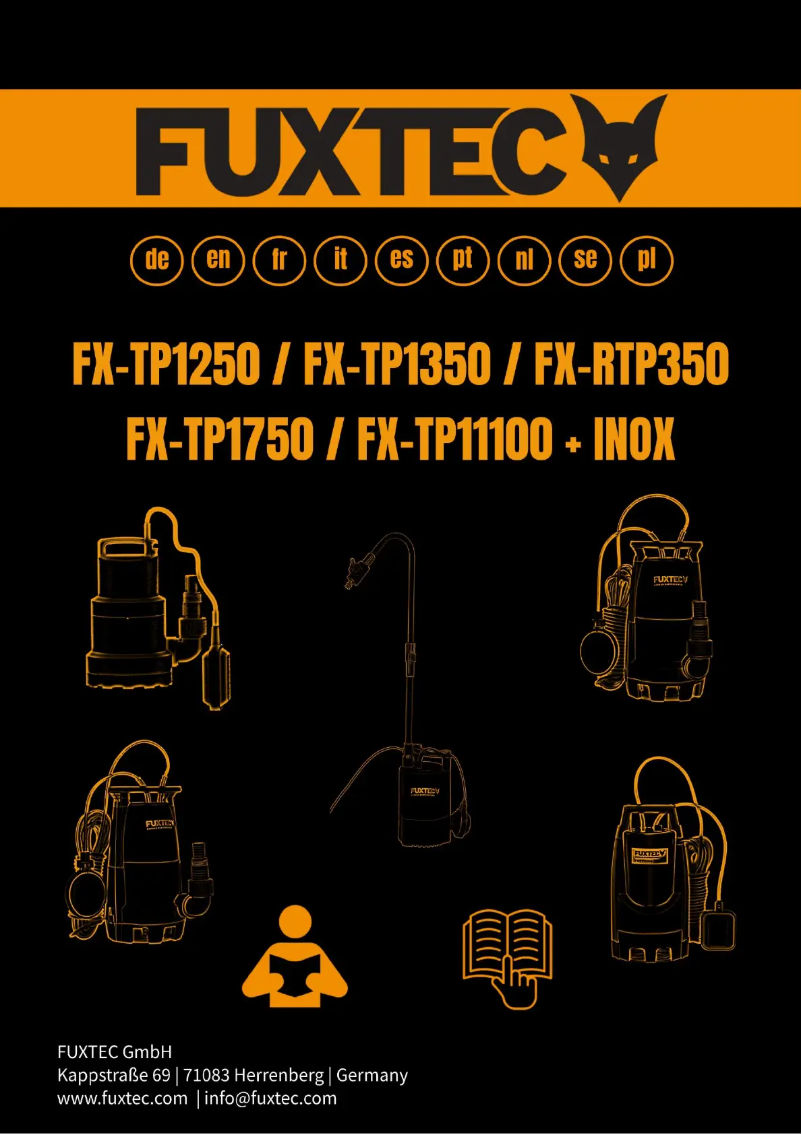 Imagen de la primera página del manual del dispositivo FX-TP1750