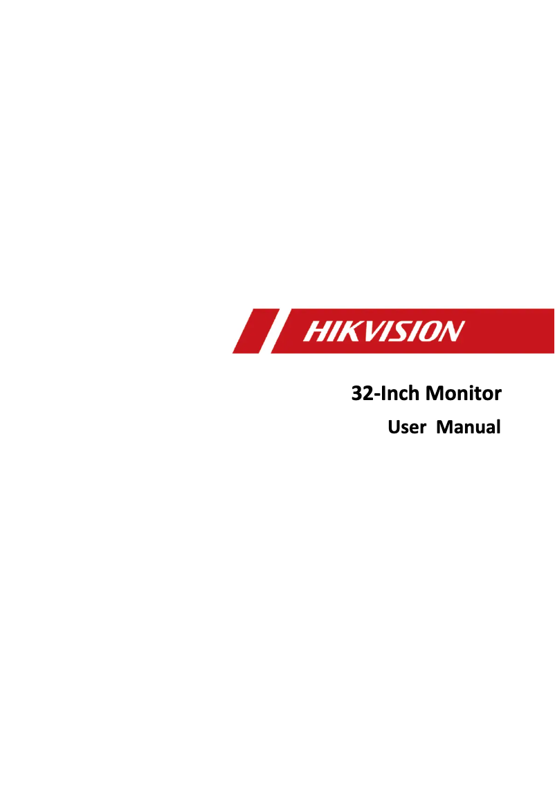 Página nº 1 - Manual de usuario Hikvision DS-D5032F3-1V0S
