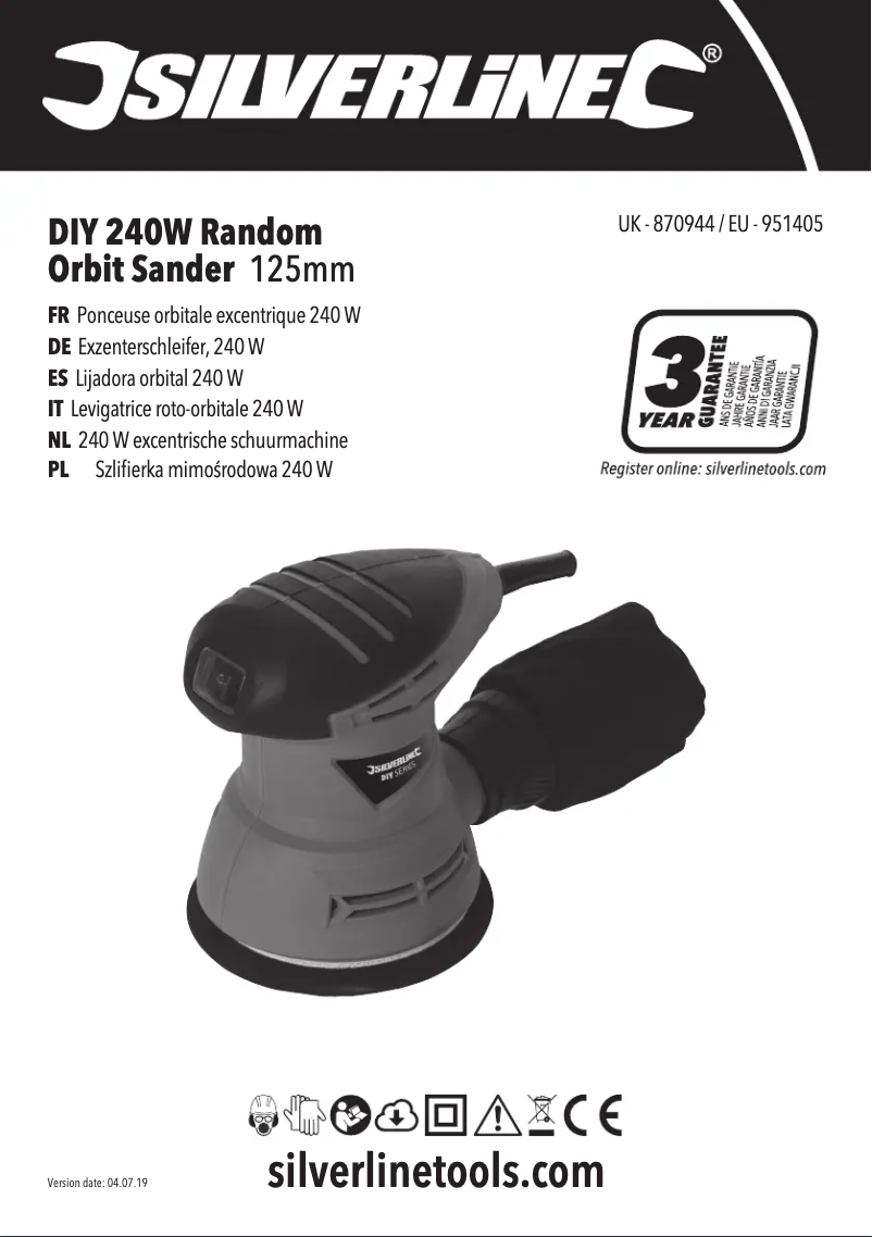 Imagen de la primera página del manual del dispositivo 870944