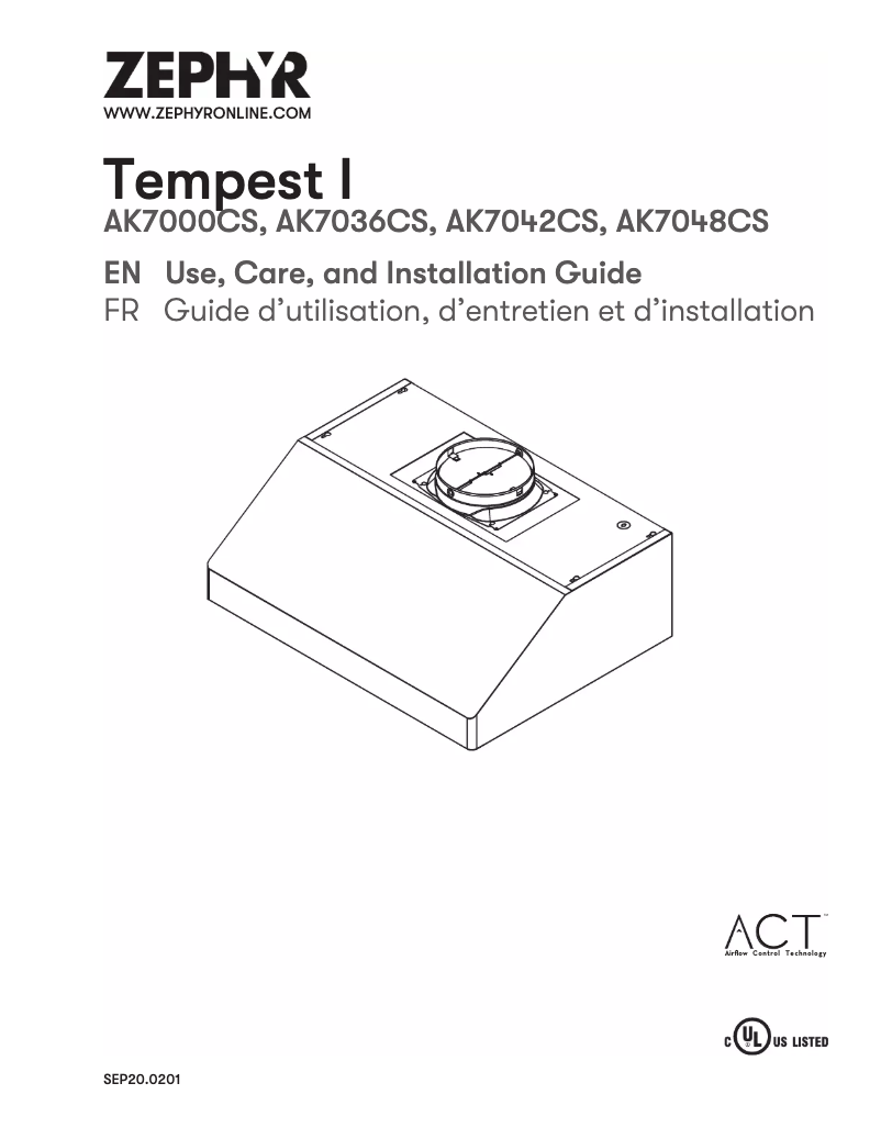 Imagen de la primera página del manual del dispositivo Tempest I AK7036CS