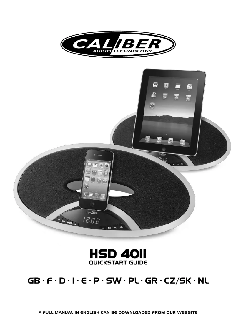 Imagen de la primera página del manual del dispositivo HSD 401li