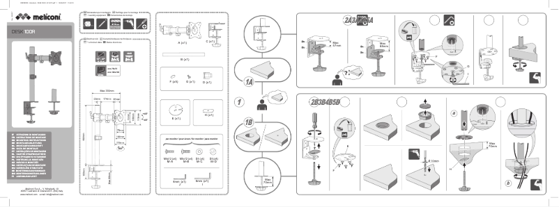Página 1 del manual Manual de usuario Meliconi Desk 100R