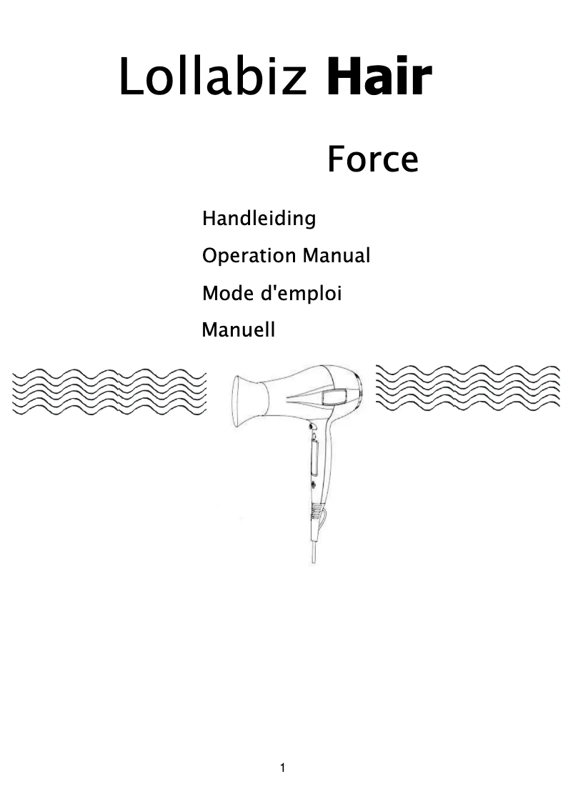 Imagen de la primera página del manual del dispositivo Force