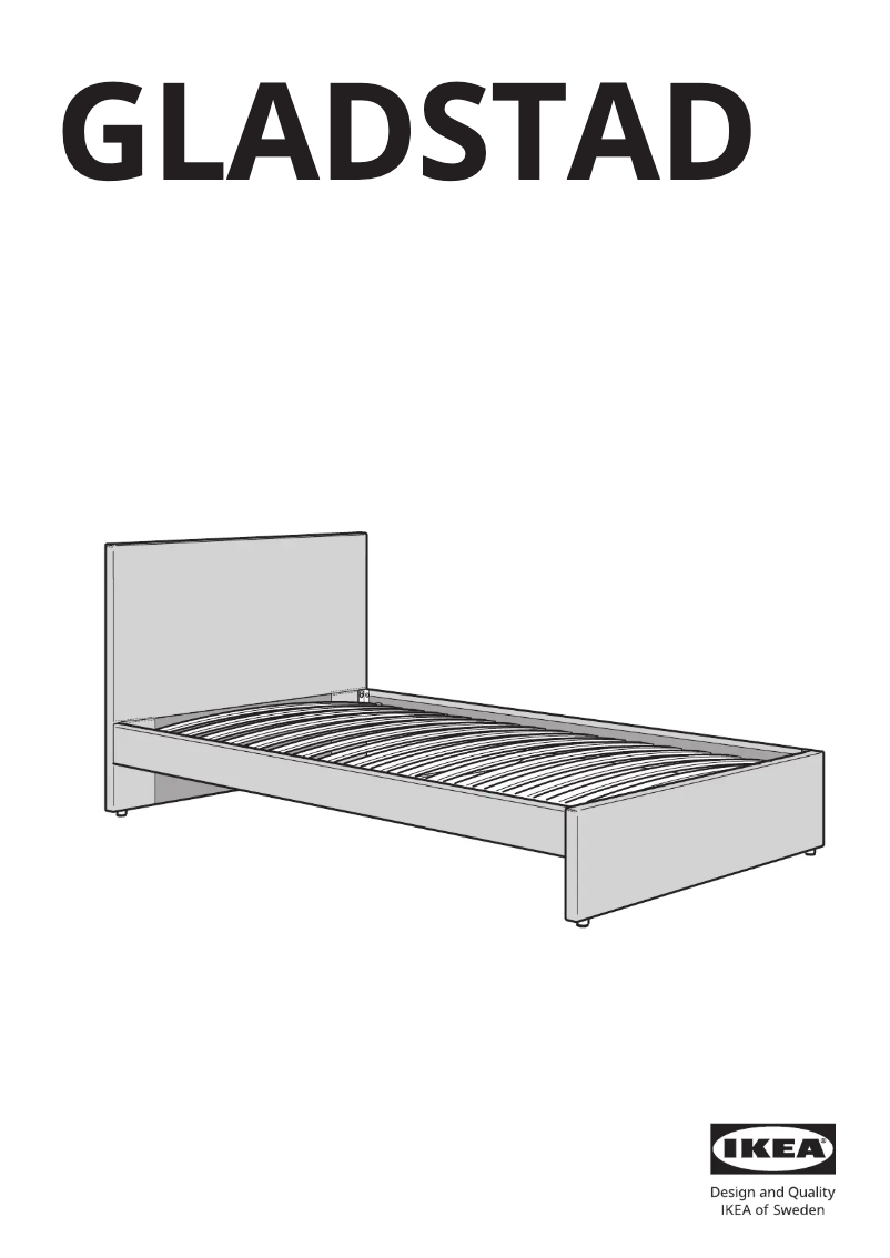 Página 1 del manual Manual de usuario Ikea GLADSTAD 304.904.60