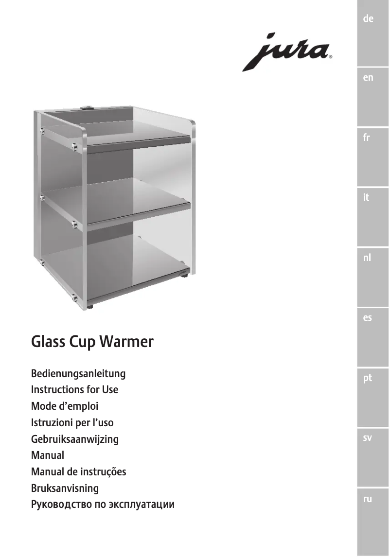 Imagen de la primera página del manual del dispositivo Glass Cup Warmer