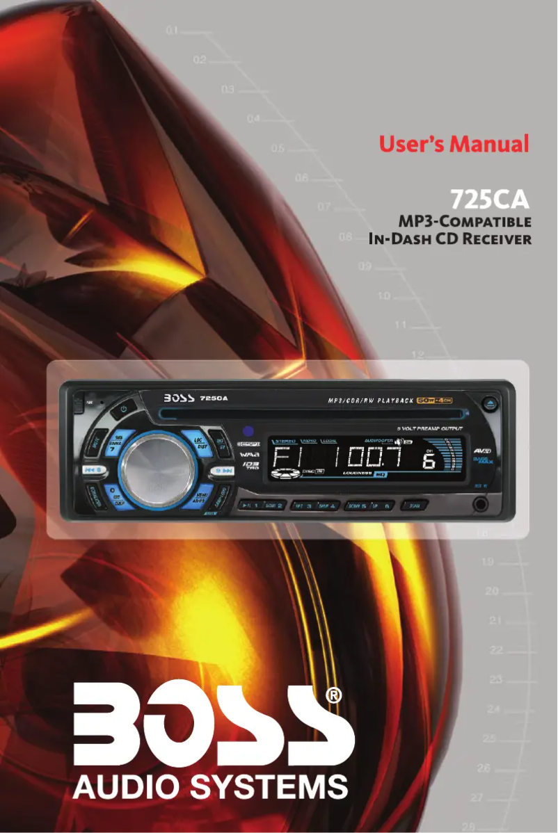 Página 1 del manual Manual de usuario Boss 725CA