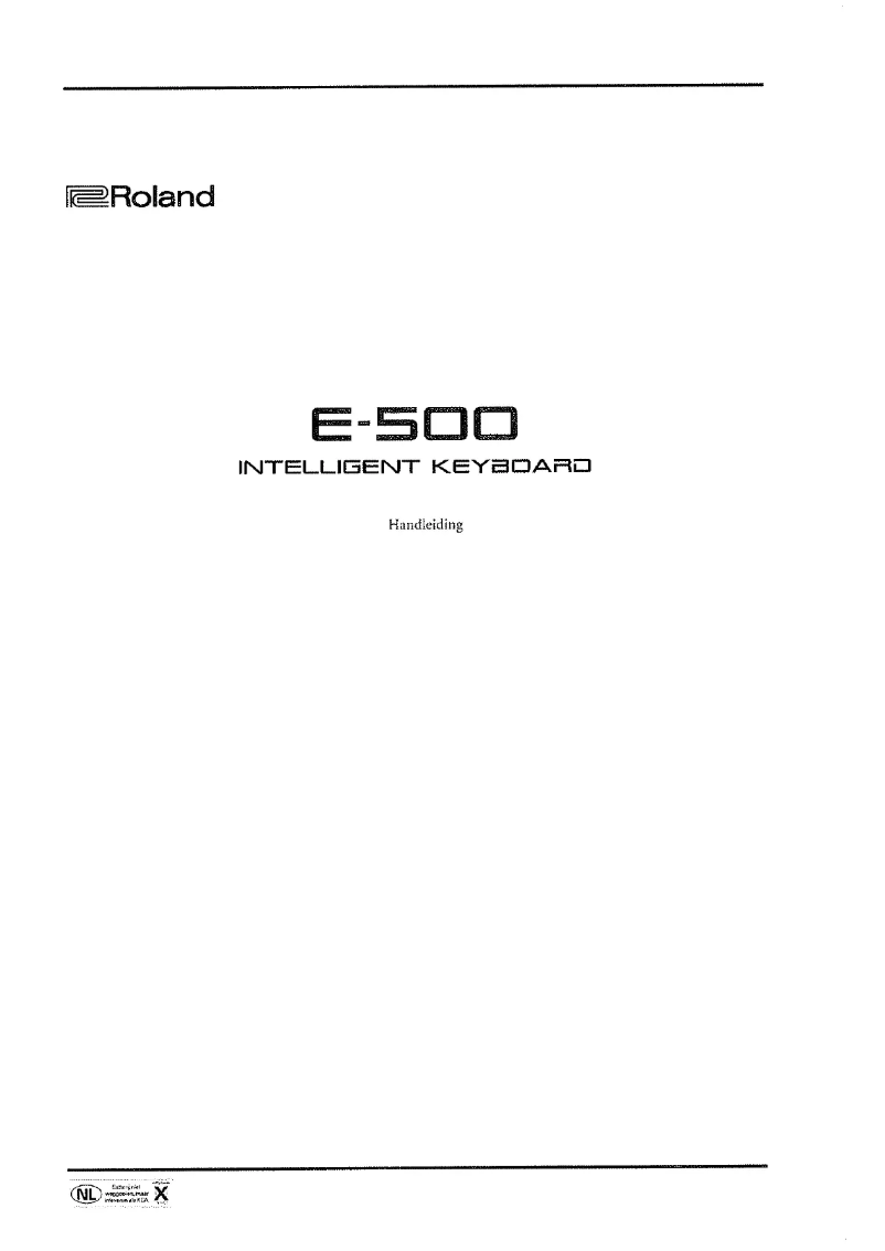 Imagen de la primera página del manual del dispositivo E-500