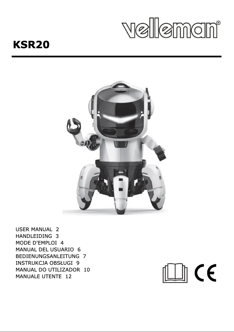Imagen de la primera página del manual del dispositivo KSR20