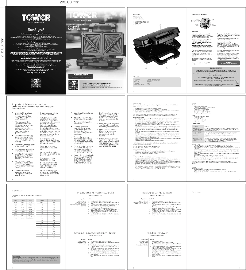Página 1 del manual Manual de usuario Tower T27031