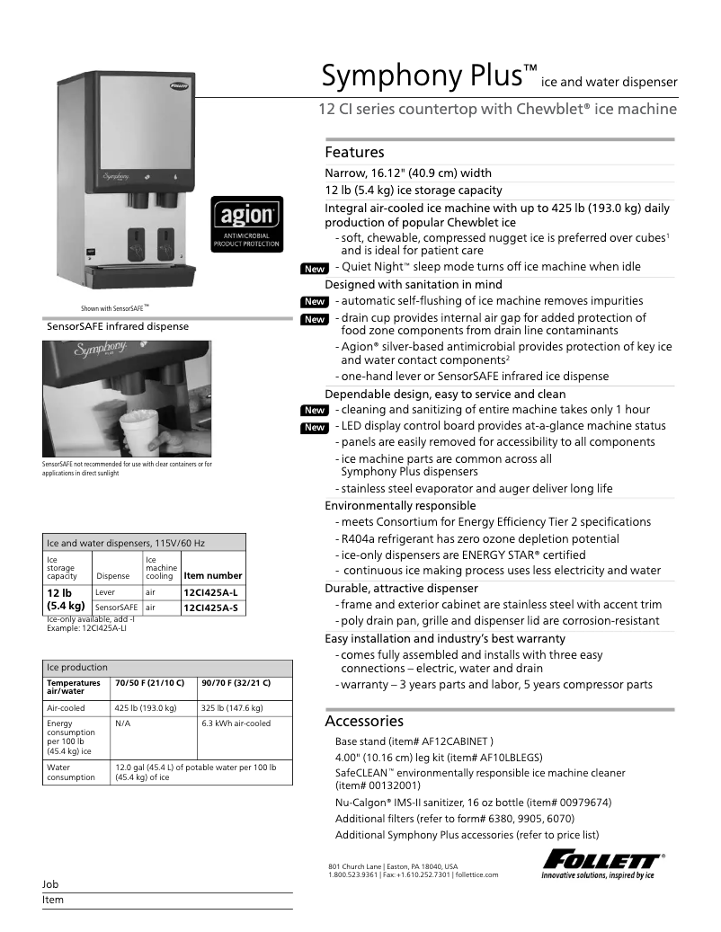 Imagen de la primera página del manual del dispositivo 12C1425A-L