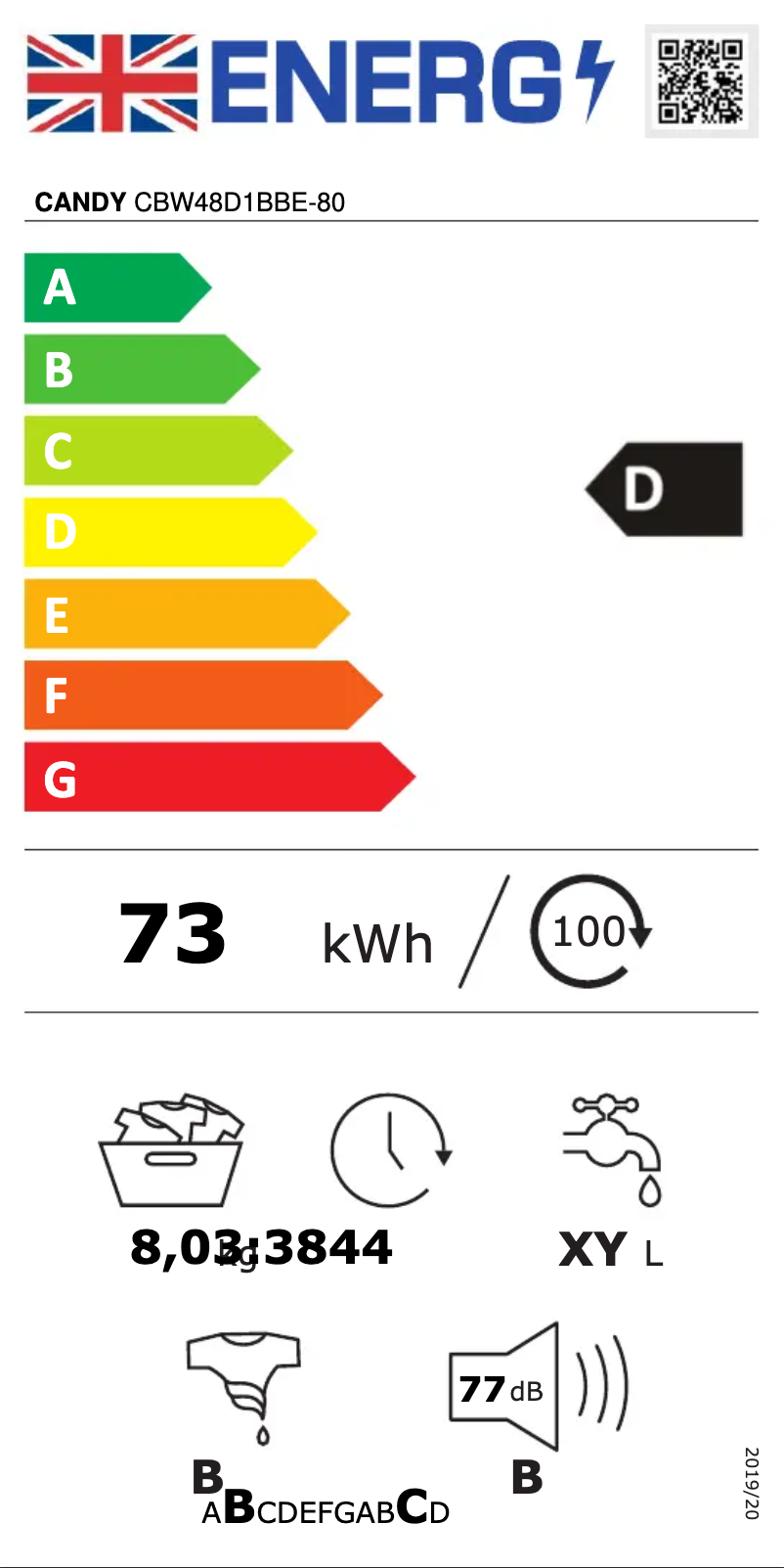 Imagen de la primera página del manual del dispositivo CBW48D1BBE-80