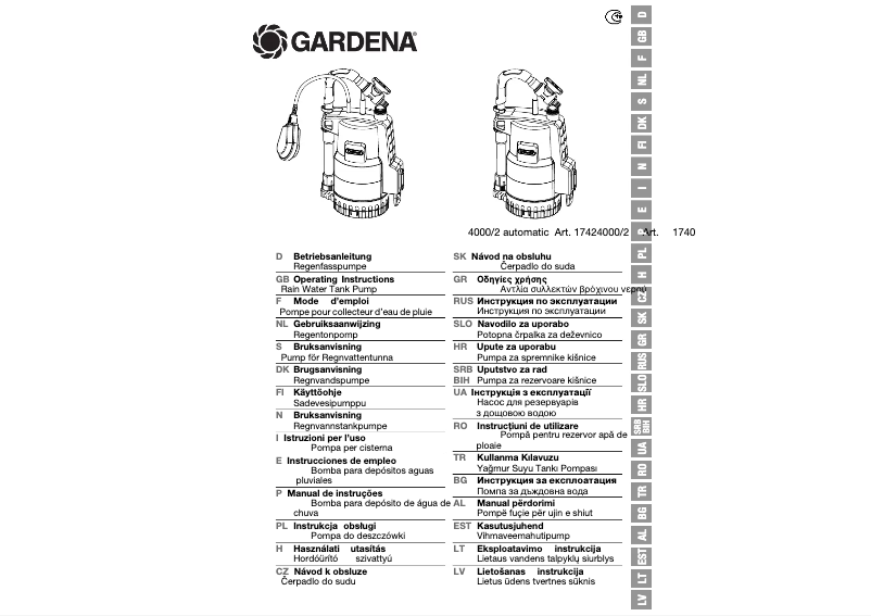 Imagen de la primera página del manual del dispositivo 4000/2