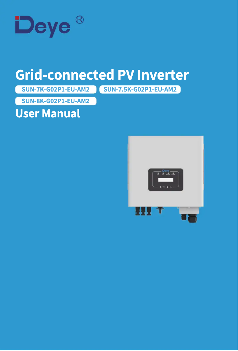 Imagen de la primera página del manual del dispositivo SUN-7K-G02P1-AU-AM2